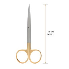 Surgical Medical Straight & Curved Scissors 4.5” Sharp/Sharp Instrument