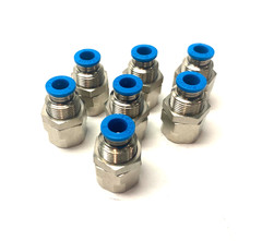 Festo QSSF-1/4-6-B Bulkhead Push-In Fitting G1/4″ x 6mm Tube 153164 LOT OF 7