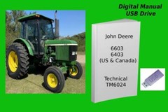 John Deere 6603 6403 US & Canada Tractor Repair Technical Manual See Desc.
