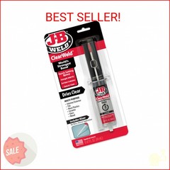 J-B Weld ClearWeld 5 Minute Epoxy, Clear, 14ml w/Static Mixer, (50114H)