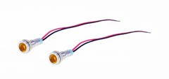 2 Pack Procraft 6mm 115v LED Indicator Lamp Yellow 6ZSD.X-115-Y