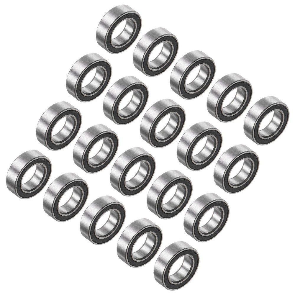 MR106-2RS 6x10x3mm Chrome Steel Mini Bearing Double Sealed ABEC3, 20Pcs