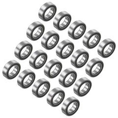 MR106-2RS 6x10x3mm Chrome Steel Mini Bearing Double Sealed ABEC3, 20Pcs