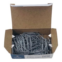 20 Boxes Regular Paper Clips Size 1, 100 Steel Paper Clips Per Box