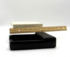 Desk Memo Tray Leather Graphic Image Black