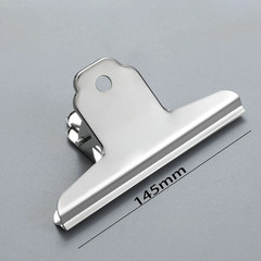 6 pcs Stainless Steel Binder Clips Strong Metal Paper Clamps