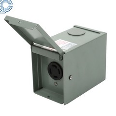 NEMA L14-30R Power Outlet Box 125/250 Volt 30 Amp Generator Power Outlet Box