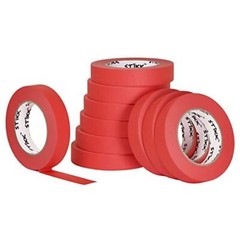 10 Pack 1″ inch x 60yd STIKK Red Painters Tape 14 Day Easy Removal Trim Edge Fin