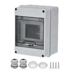 5 Way Circuit Breaker Box IP65 Distribution Protection Box 150mmx110mmx90mm