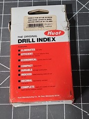 New Huot Drill Index 60 Pcs. .228 – .040 Wire Gauge Drills In Case HSS 1-60