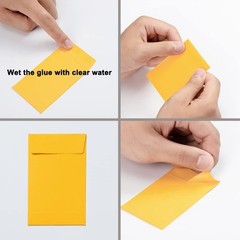 200 Pieces Colorful Small Coin Envelopes Self-Adhesive Seed Envelopes Mini Parts