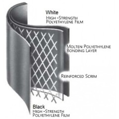 Dura Skrim – 20mil – String Reinforced White Crawl Space Vapor Barrier