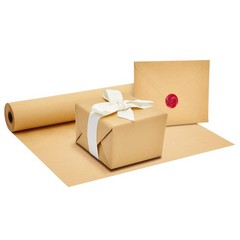 Brown Craft Paper Roll 17.5 Inch x 100 Ft Bulletin Board Butcher Wrapping Packin