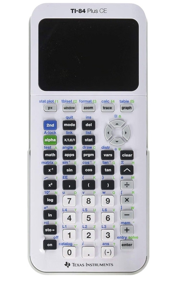 Texas Instruments TI-84 Plus CE Graphing Calculator White
