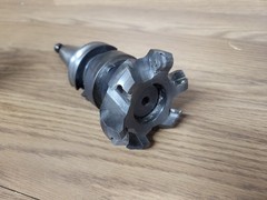 SANDVIK INDEXABLE FACEMILL RA245 3 ” W/ CAT 40 SHANK