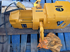Harrington ER020L 2 Ton 4000LB Electric Chain Hoist 230/460V 3Ph 14 FPM