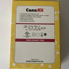 CanaKit Raspberry Pi 5 8GB Starter Kit w/ Case, USB-C PD Power, 128GB microSD