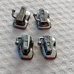 4pcs Dental 1st Molar MBT.022 Non-Converible Buccal Tube Bondable Laser