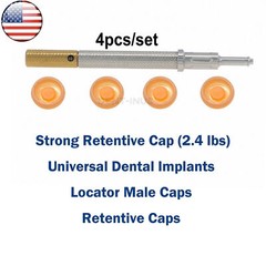 US Universal Dental 2.4 lbs Overdenture Implant Retention Caps Locator Core Tool