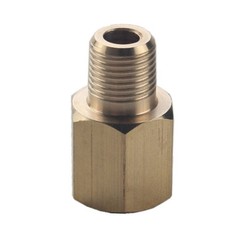 Brass 1/8 NPT Female to 1/8 BSPT Male Gauge Sensor Sender Thread Adapter Reducer