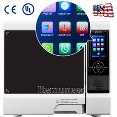 22L Class B Dental Autoclave Vacuum Pressure Steam Sterilizer Built-in Printer