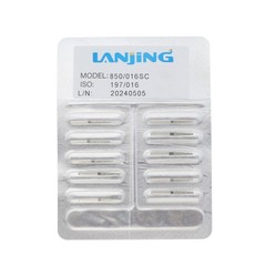 Dental Diamond FG Burs 850/016F 850/016SC Round End Taper Super Coarse Fine Grit