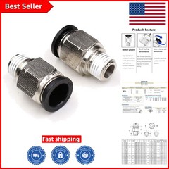 Corrosion-Resistant 1/2″ OD x 1/4″ NPT Pneumatic Connector – Quick Release