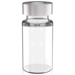 100/500/1000PCS 10ml Glass Vials Sample Vials w/20mm Crimp Top Clear Flat Bottom