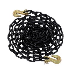 3,300 lbs G80 Transport Bundle Chain 1/4 Inch x 14 Ft with Clevis Grab Hooks