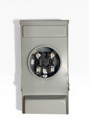 Midwest M075C010 100A Metered RV Power Outlet Panel Surface Mount, 50/30/20A