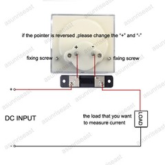 1 × DC 50A Analog Panel AMP Current Meter + Current Shunt 85C1 Ammeter Gauge