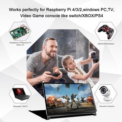 7 Inch Monitor Touch Screen for Raspberry Pi 1024X600 IPS FHD LCD Display USB…