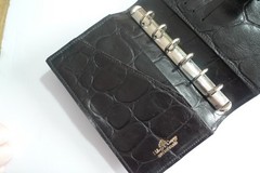 MULBERRY – POCKET BOOK AGENDA – MADE @ UK – BLACK CONGO LEATHER – NEW OLD STOCK