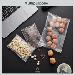 SAWE Plastic Reclosable Zip Lock HEAVY-DUTY 4 Mil Resealable Zipper Seal Bags