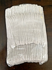 ~ 12 PAIRS STRING KNIT GLOVES ~ PROJECT SOURCE ~ WHITE ~ SIZE ( L ) LARGE ~ NEW~