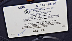 Carol Encore Prysmian #C1188 Coax, 50 Ohm, 20AWG-Str. *100 ft.* FREE SHIPPING