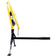 Hydraulic Receiver Hitch Crane 1000lb Cap Swivel 24-78in Lift Range