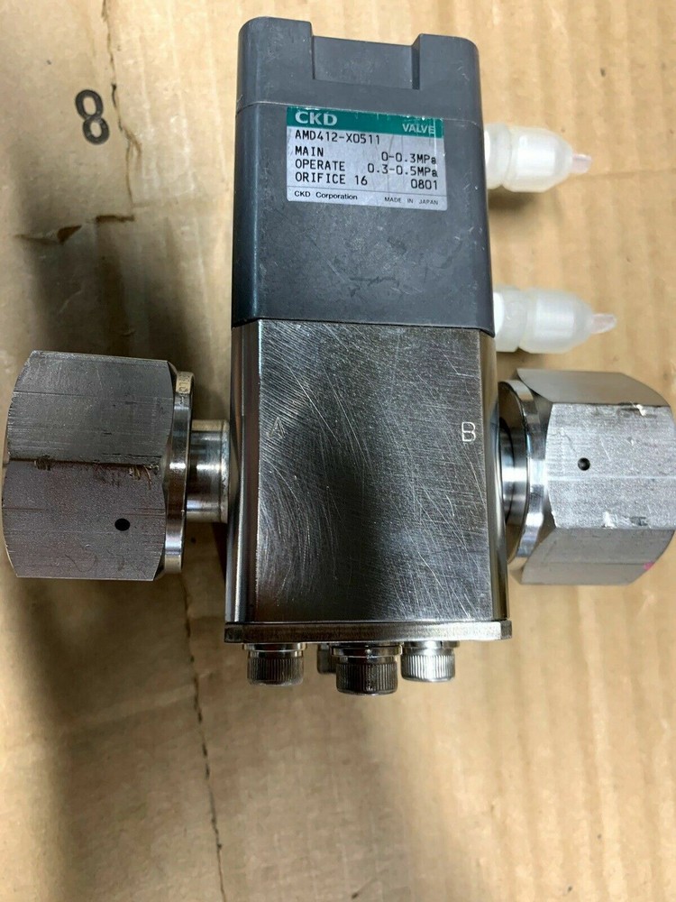 CKD AMD412-X0511 Pneumatic Air Chemical Liquid Valve 0.3MPa Industrial Process