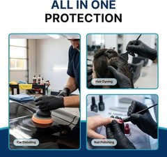 Versatile 4 Mil Black Disposable Gloves – Perfect for Cooking & Cleaning, 100ct