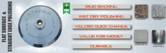 Stadea 6 Inch Hook and Loop Backing Pad With Rigid Aluminium Backer, 5/8″ 11