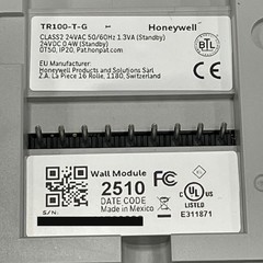 Honeywell TR100-T-G Wall Module, 24 VAC, Class 2