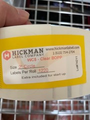 Lot of Clear Bopp Labels 2″ Circle for Primera Printer LX910