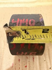 One Piece 4140 Hot Rolled Steel Bar Round Stock Heat Treated 3” OD x ~1 3/4”