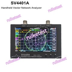 SV4401A 50KHz-4.4GHz VNA Vector Network Analyzer 100DB Dynamic 7 Inch Touch LCD