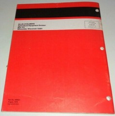 Allis Chalmers 101 201 Series Rotary Cultivator Operators Manual AC Original!
