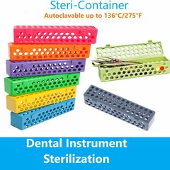 Dental Surgical Medical Instrument Sterilization Plastic Cassette Autoclave 275F