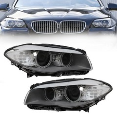 2011-2013 F10 550/528i Xenon HID Headlights Both Sides Chrome Clear Lens