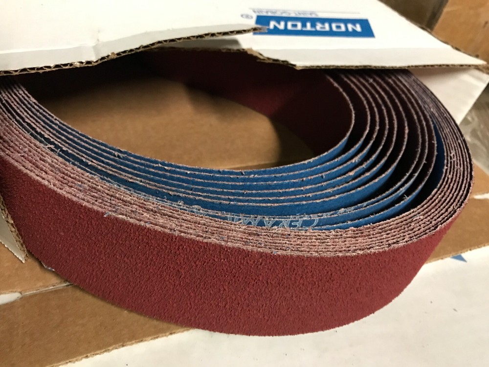NORTON SANDING BELTS R981 50 GRIT 2″ x 90″ (10 belts per box)