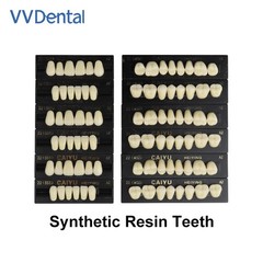 3*28Pcs/Set A1 A2 A3 Shade Dental Full Mouth Synthetic Resin Teeth Denture