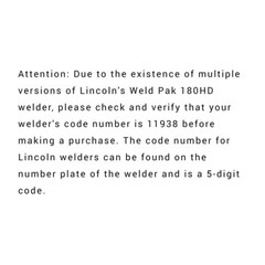 10 ft MIG Gun w/ Bonus Kit fit Linc. Weld Pak 180HD WeldPak 180 HD 11938 Welder